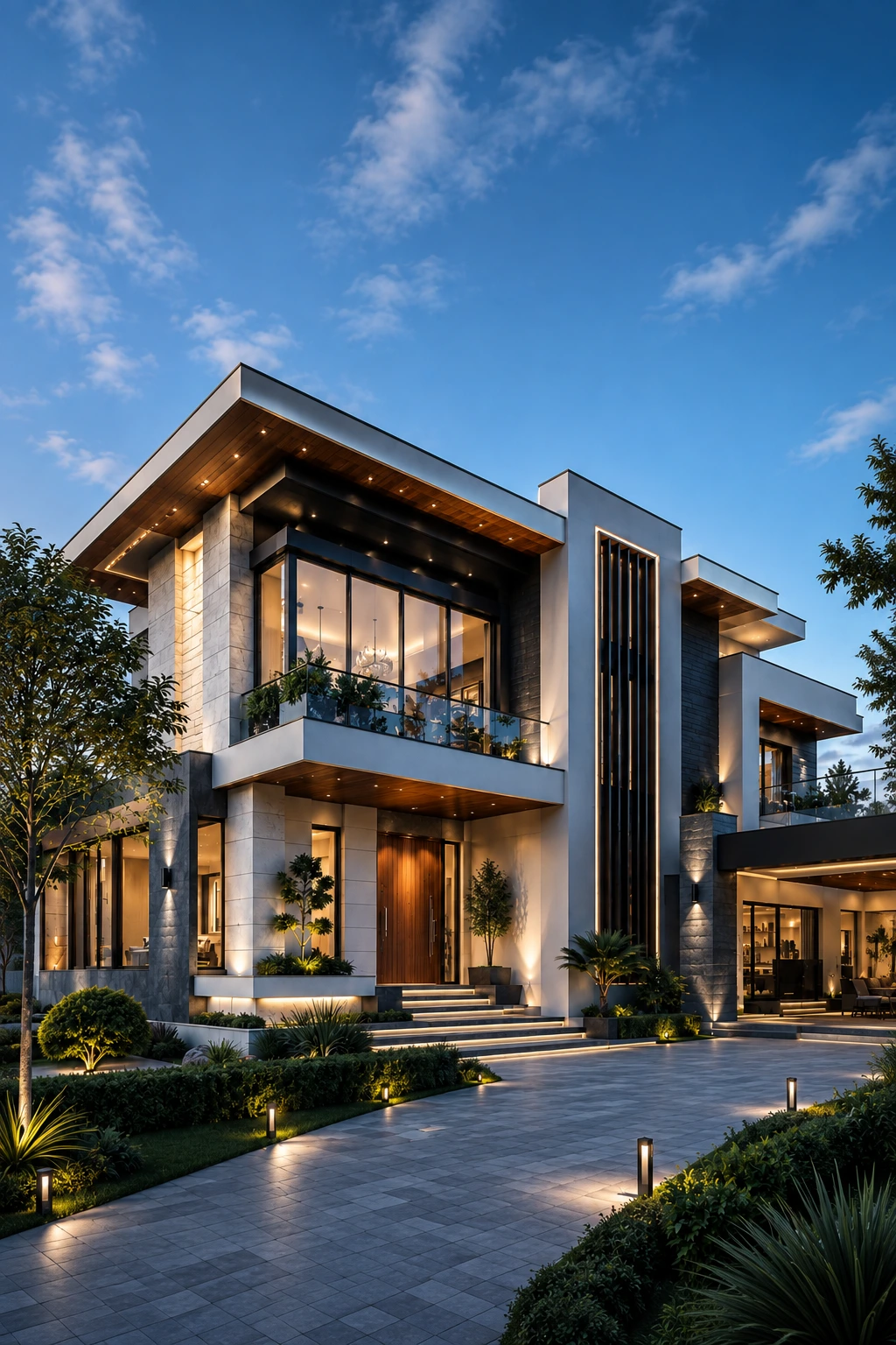 Modern luxury house by Mehshan Designers with contemporary architecture