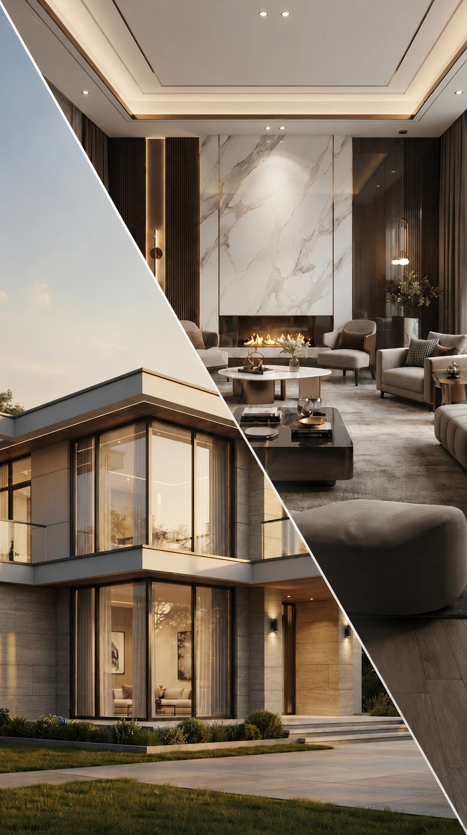 Modern luxury home design by construction company in Pakistan