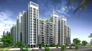 Day view of Globe Residency towers in Naya Nazimabad Karachi